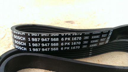 Новый приводной ремень 6PK1670 Bosch 1987947568