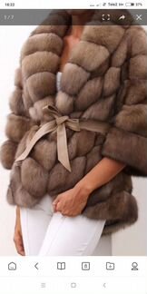 Роскошная шубка из меха соболя