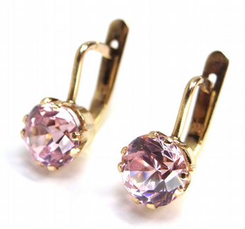 Советские золотые серьги 583 пробы, СССР