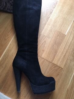 Сапоги замшевые Nursace