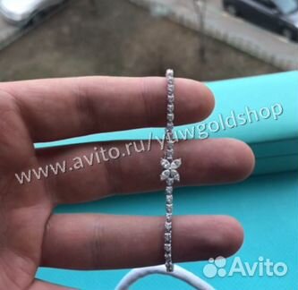 Новый золотой браслет Tiffany and Co 2.85 ct 4/4
