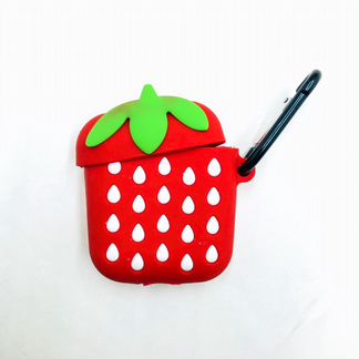 Чехол силиконовый клубника для airpods