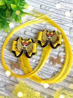 Бантики с прядками