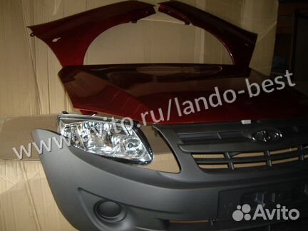 Ноускат передняя часть ваз 2190 Гранта в цвет