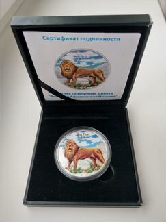 240 франков 2008 Лев, Конго, серебро