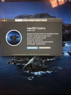 Macbook pro 13 2017, i5, 8GB RAM, 500GB