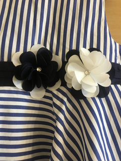 Детское платье в полоску, размер 110см