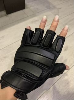 Перчатки кожаные тактические