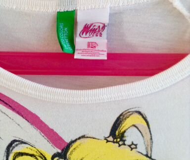 Benetton Winx топ майка со Стелой 100coton Italy