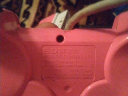 Джойстик Sony PS2 Pink с 3 метровым проводом