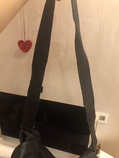 Сумка кожаная Hugo boss мужская черная