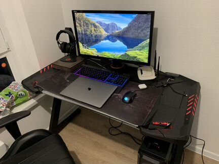 Компьютерный стол для геймеров Eureka Z2 RGB