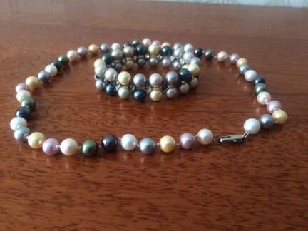 Ожерелье и браслет из жемчуга