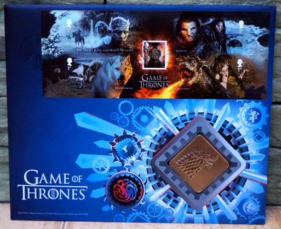 Жетон Великобритания Дом Старков Игра Престолов