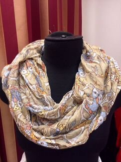 Палантин шарф хомут Совы