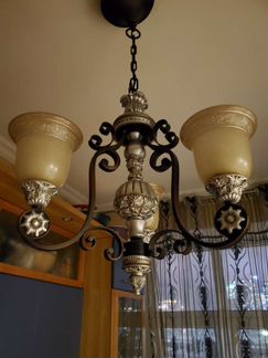 Люстра + 3 светильника