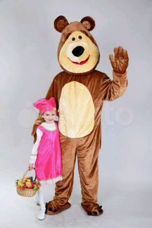 Маша и медведь ростовой костюм напрокат