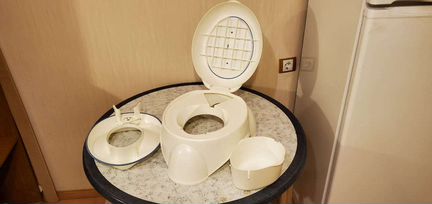 Горшок Nuby 3в1. Детское сиденье для унитаза (идеа