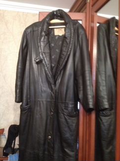 Кожаное пальто