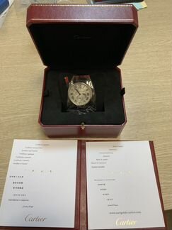 Часы картье новые 42 мм сталь