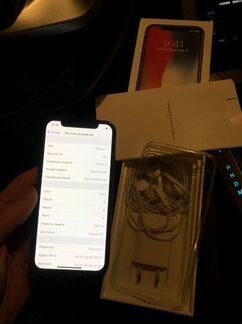 iPhone X 256Gb Black Ростест Полный комплект
