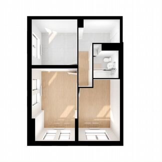 2-к квартира, 54 м², 5/9 эт.