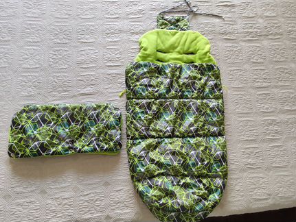 Манишка, конверт и козырек на коляску