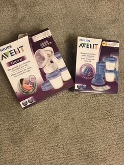 Молокоотсос avent naturalscf330/13 и Контейнеры
