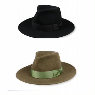 Мужские и женские Фетровые шляпы Федора (шерсть)