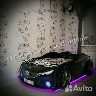 Кровать-машина EVO Мазда черный
