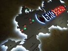 Карта россии и подсветкой в офис
