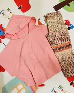 Пончо-толстовка zara 5-6л 116см