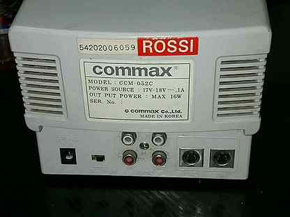 Схема commax ccm 052c