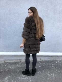 Шуба из песца