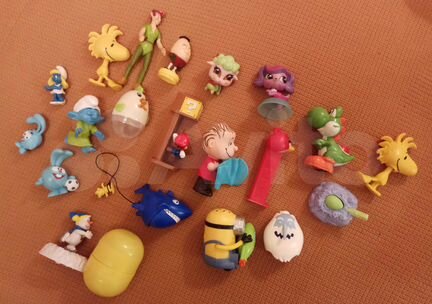 Киндеры,из Макдональдса, чупа-чупс