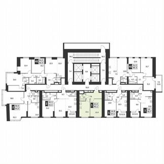 1-к квартира, 40.1 м², 4/47 эт.