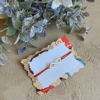 Браслет красная нить бесконечность