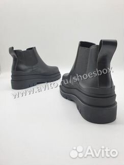 Ботинки короткие кожаные боттега венета