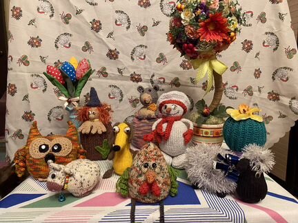Вязаные игрушки ручной работы