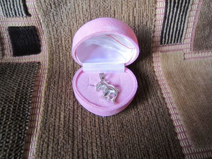 Кулон серебряный, знак зодиака рыбы