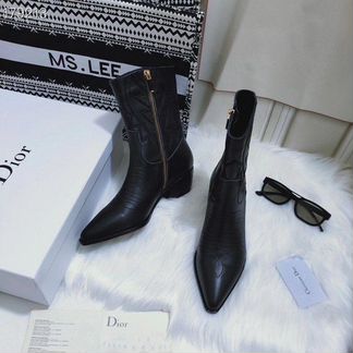 Ботильоны кожаные Christian Dior