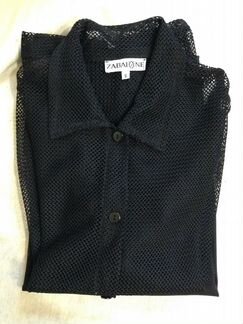 Прозрачная кофта-сетка и топик