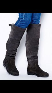 Новые сапоги из натуральной замши