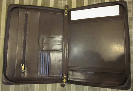 Папка кожаная деловая