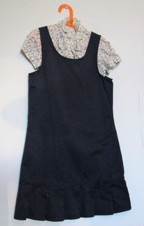 Сарафан Школьный Форма Синий Качество на 11-12лет