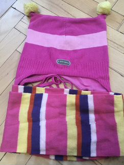 Беретик и шапка с шарфом