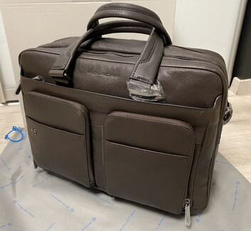 Большая кожаная деловая сумка Piquadro B3