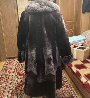 Шуба из мутона 60 размер