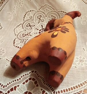 Большая игрушка-свистулька баран, СССР