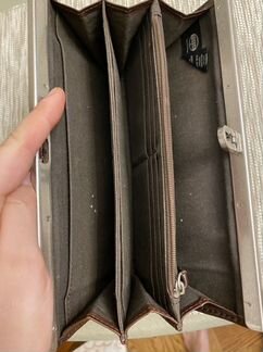 Кошелёк Fossil, коричневый. Б/у без дефектов